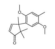 4-(2,5-dimethoxy-4-methylphenyl)-4,5,5-trimethyl-cyclopent-2-enone结构式