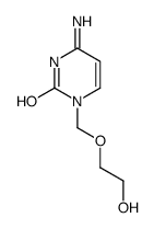 4-amino-1-(2-hydroxyethoxymethyl)pyrimidin-2-one结构式