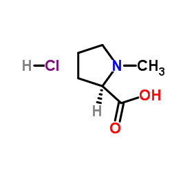 N-甲基-D-脯氨酸盐酸盐结构式