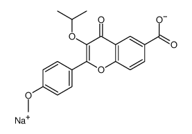 sodium,2-(4-methoxyphenyl)-4-oxo-3-propan-2-yloxychromene-6-carboxylate Structure