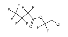 2-chloro-1,1-difluoroethyl 2,2,3,3,4,4,4-heptafluorobutanoate结构式