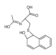 (2R)-2-acetamido-3-[(2-hydroxy-1,2-dihydronaphthalen-1-yl)sulfanyl]propanoic acid结构式