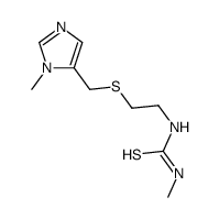 1-methyl-3-[2-[(3-methylimidazol-4-yl)methylsulfanyl]ethyl]thiourea Structure