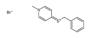 4-benzylsulfanyl-1-methylpyridin-1-ium,bromide结构式