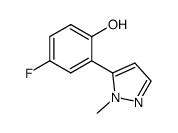 4-fluoro-2-(1-methyl-1H-pyrazol-5-yl)phenol结构式