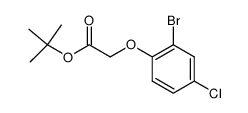 tert-butyl (2-bromo-4-chlorophenoxy)acetate结构式