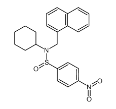 N-cyclohexyl-N-(1-naphthylmethyl)-4-nitrobenzenesulfinamide Structure