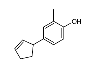 4-(cyclopenten-2-yl)-o-cresol Structure