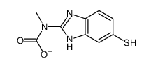 (5-巯基苯并咪唑-2-基)氨基甲酸甲酯结构式