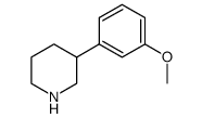 3-(3-甲氧基苯基)-哌啶结构式