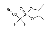 (diethylphosphono)difluoromethyl cadmium bromide结构式
