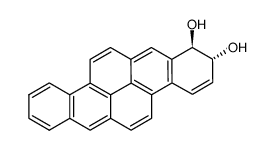 1,2-dihydro-1,2-dihydroxydibenzo(a)pyrene Structure
