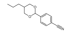 2-(4-氰基苯基)-5-正丙基-1,3-二氧杂环乙烷结构式
