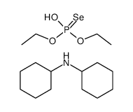 dicyclohexylammonium salt of O,O-diethylphosphoroselenoic acid Structure
