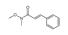 (2E)-N-methoxy-N-methyl-3-phenylprop-2-enamide结构式