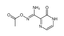 2-oxo-1,2-dihydropyrazine-3-carboxamide O-acetyloxime Structure