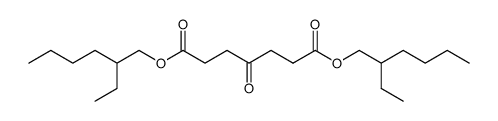 4-oxo-heptanedioic acid bis-(2-ethyl-hexyl ester)结构式