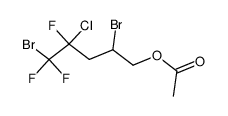 5-acetoxy-1,4-dibromo-2-chloro-1,1,2-trifluoro-pentane Structure