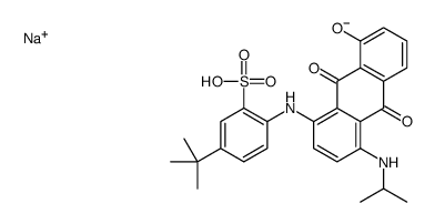 sodium 5-tert-butyl-2-[[9,10-dihydro-8-hydroxy-4-(isopropylamino)-9,10-dioxoanthryl]amino]benzenesulphonate Structure