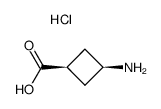 顺式-3-氨基环丁烷羧酸盐酸盐结构式