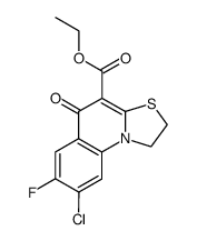 ethyl 8-chloro-7-fluoro-1,2-dihydro-5-oxo-5H-thiazolo[3,2-a]quinoline-4-carboxylate结构式
