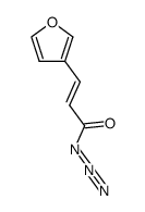 3-(furan-3-yl)prop-2-enoylazide Structure