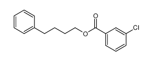 4-phenylbutyl 3-chlorobenzoate结构式