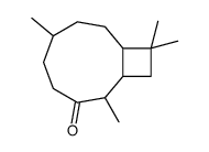 2,6,10,10-tetramethylbicyclo[7.2.0]undecan-3-one结构式