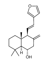(1S,4S,4aR,8aS)-4-((E)-2-(furan-3-yl)vinyl)-4a,8,8-trimethyl-3-methylenedecahydronaphthalen-1-ol结构式
