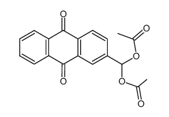 2-diacetoxymethyl-anthraquinone structure