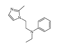 N-ethyl-N-[2-(2-methyl-1H-imidazol-1-yl)ethyl]aniline结构式