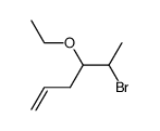 5-bromo-4-ethoxy-1-hexene Structure