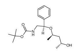 tert-butyl ((R)-2-(((2R,4R)-4-hydroxypentan-2-yl)oxy)-2-phenylethyl)carbamate Structure