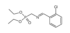 Diethyl N-o-chlorobenzylideneaminomethylphosphonate结构式