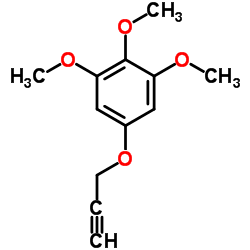 1,2,3-Trimethoxy-5-(2-propyn-1-yloxy)benzene结构式