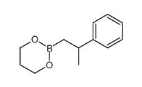 2-(2-phenylpropyl)-1,3,2-dioxaborinane Structure