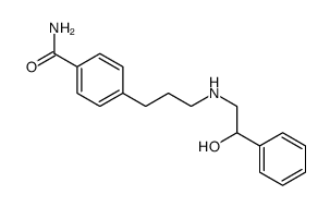 4-[3-[(2-hydroxy-2-phenylethyl)amino]propyl]benzamide Structure