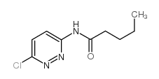 N-(6-氯-3-哒嗪基)戊酰胺结构式