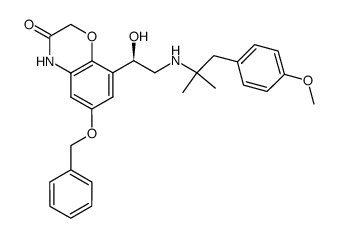 8-[(1R)-1-Hydroxy-2-[[2-(4-methoxyphenyl)-1,1-dimethylethyl]amino]ethyl]-6-(phenylmethoxy)-2H-1,4-benzoxazin-3(4H)-one picture