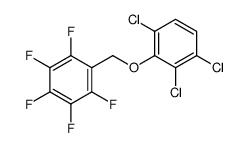 1,2,3,4,5-pentafluoro-6-[(2,3,6-trichlorophenoxy)methyl]benzene Structure