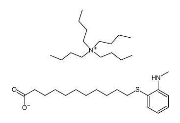 tetrabutylammonium 11-((2-(methylamino)phenyl)thio)undecanoate Structure