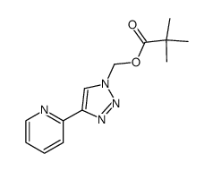 (4-(pyridin-2-yl)-1H-1,2,3-triazol-1-yl)methyl pivalate Structure