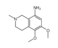 5,6-dimethoxy-2-methyl-3,4-dihydro-1H-isoquinolin-8-amine Structure