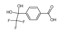 4-(2,2,2-trifluoro-1,1-dihydroxyethyl)benzoic acid Structure