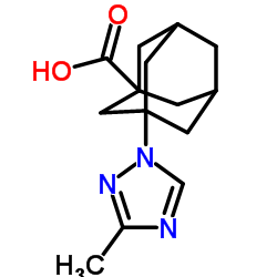 3-(3-Methyl-1H-1,2,4-triazol-1-yl)-1-adamantanecarboxylic acid结构式