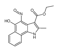 ethyl 5-hydroxy-2-methyl-4-nitrosobenzindole-3-carboxylate结构式
