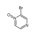 2-bromo-1-oxidopyrazin-1-ium结构式