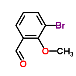 3-Bromo-2-methoxybenzaldehyde Structure