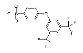 4-[3,5-bis(trifluoromethyl)phenoxy]benzenesulfonyl chloride结构式
