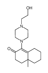 1-[4-(2-Hydroxy-ethyl)-piperazin-1-yl]-4a-methyl-4,4a,5,6,7,8-hexahydro-3H-naphthalen-2-one结构式